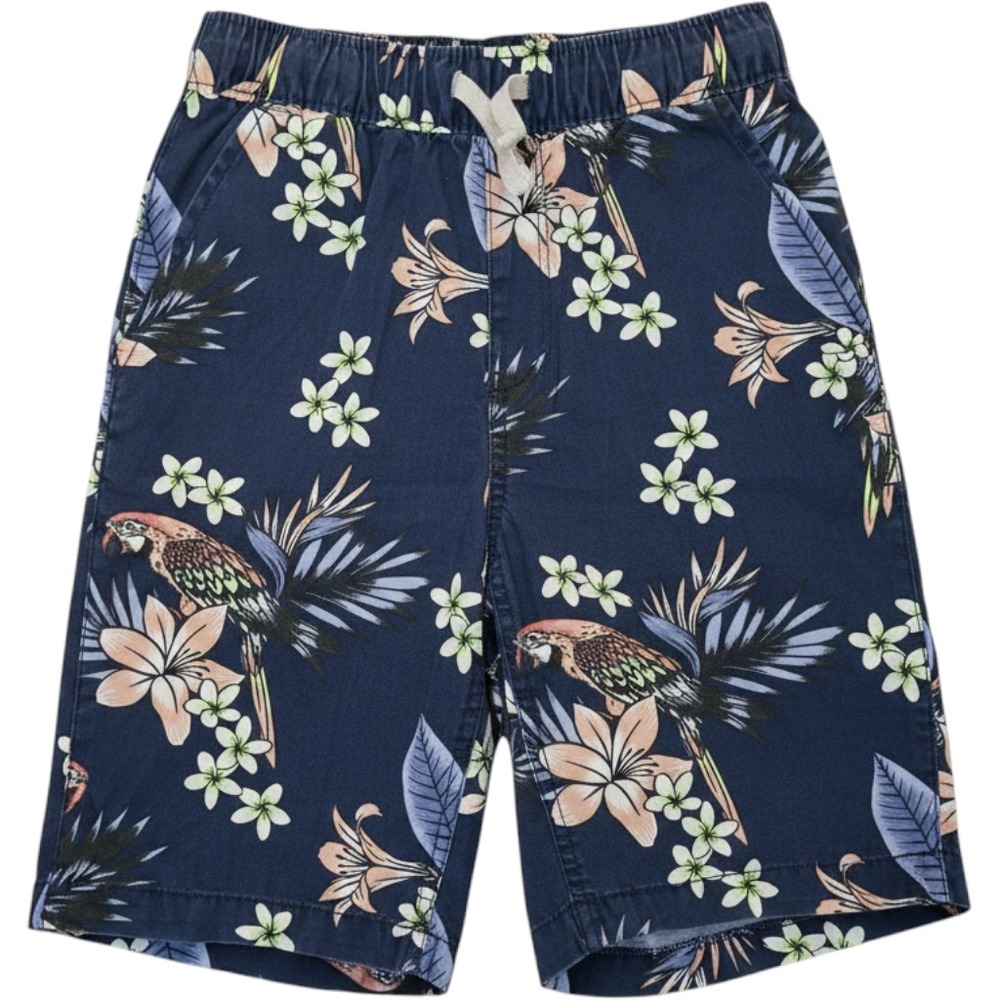 CHILDREN'S PLACE PLACE‎ boys tropical bird print pants size 10 blue drawstring